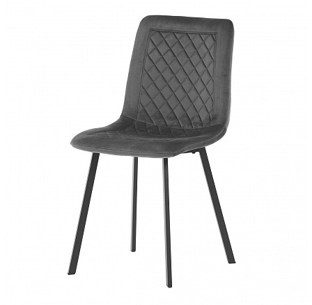 Jídelní židle, šedá, sametová látka, DCL-973 GREY4