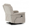 Polohovací křeslo, elektrické kabelové ovládání, béžová, látka, TV-7072 LAN2