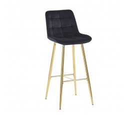 Barová židle H2-FX, černá / zlatá