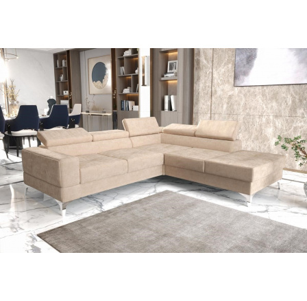 Rohová sedací souprava TOSCANIA II průměr 30x250 - pravá, béžová