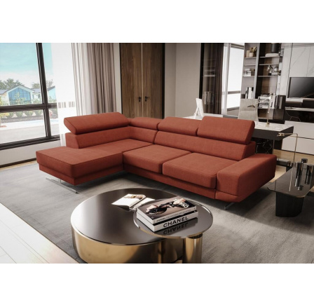 Rohová sedací souprava MILANO I - hnědá , levá