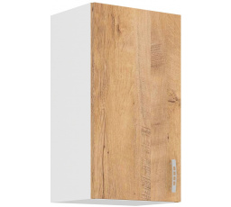 Horní skřínka SARA - 40 G-72 1F, Bílá / Dub Lefkas