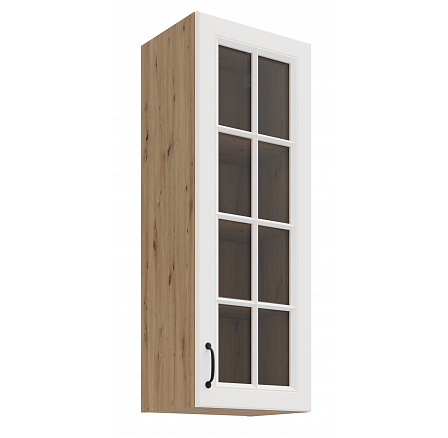 Horní skříňka STELLO - 40 GS-108 1F, Dub Artisan/Bílý mat