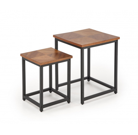 Konferenční stolek ELZA, ořech / černá