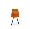 Jídelní židle K332 VELVET, Skořicová/ Bluvel 4215/Černá