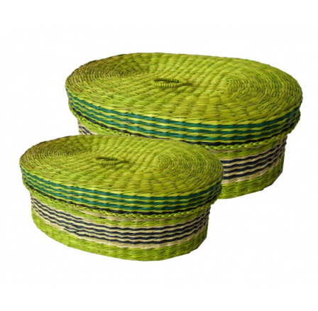 Dóza mořská tráva set 2 kusy - zelená Dóza mořská tráva set 2 kusy - zelená