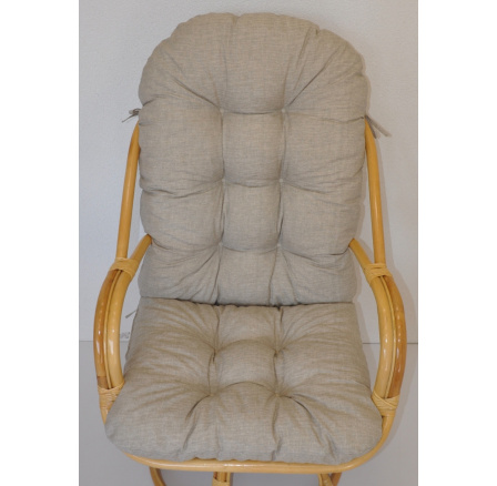 Polstr na křeslo Havai látka tmavě béžový melír Polstr na křeslo Havai látka tmavě béžový melír