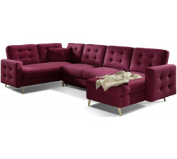 Sedací souprava ve tvaru U ASGARD, Mat Velvet 68 326x93 univerzální