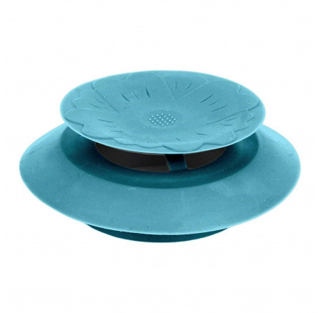 Silikonová zátka do dřezu modrá