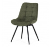 Jídelní židle, zelená, látka, HC-T1130 GRN2