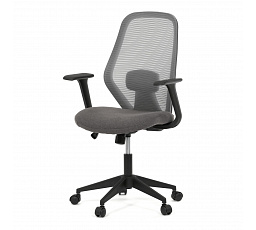Kancelářská židle, houpací mechanismus, šedá síťovina, KA-V3149 GREY