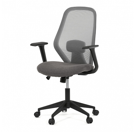 Kancelářská židle, houpací mechanismus, šedá síťovina, KA-V3149 GREY