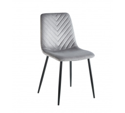 Židle velvet šedá K5-FX