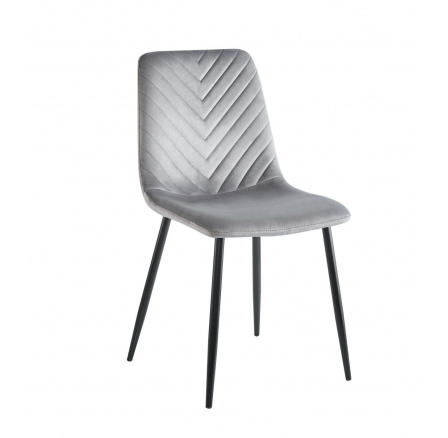 Židle velvet šedá K5-FX