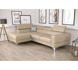 Rohová sedací souprava TOSCANIA MINI přírodní kůže 170x250 cm - přírodní kůže - volitelná barva, levá