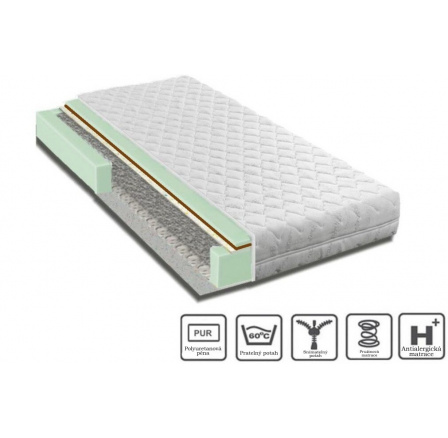 Matrace pružina kokos FJG 200x90x13 cm