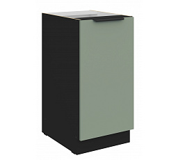 Dolní skříňka ARIA - 40 D 1F BB, Černá/Aquamarine