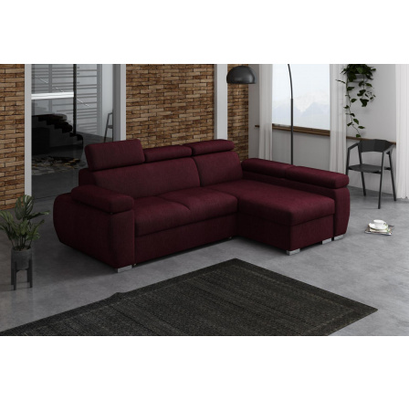 Rohová sedací soustava Bodie pravá vínová Rohová sedací soustava Bodie pravá vínová