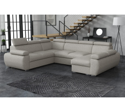 Sedací souprava Bodie U pravá světle šedá