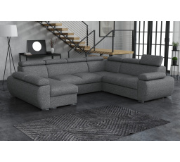 Sedací souprava Bodie U levá tmavě šedá