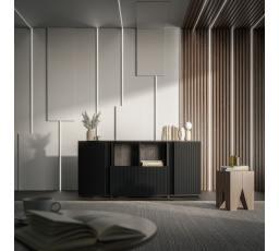 Komoda MICHELLE, černá/ dub viking