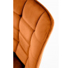 Jídelní židle K332 VELVET, Skořicová/ Bluvel 4215/Černá