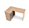 Psací stůl BEGA, Dub Artisan/Grafitový UNI