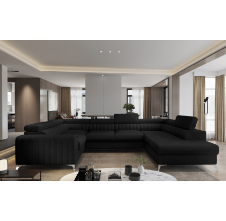 Rohová sedací souprava ve tvaru U LOUIS, Softis 11 Pravá