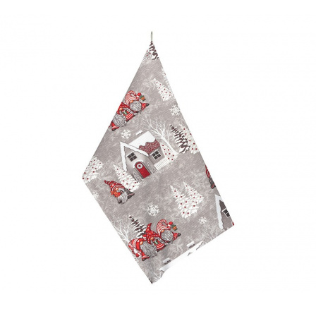 Kuchyňská utěrka 50x70cm s vánočním motivem skřítek