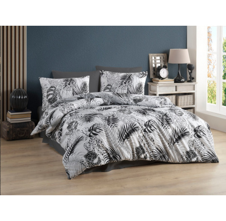 Povlečení bavlna 140x200, 70x90cm Exotic nitěný knoflík