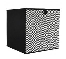 Krabice do regálu 30x30cm Braid černá