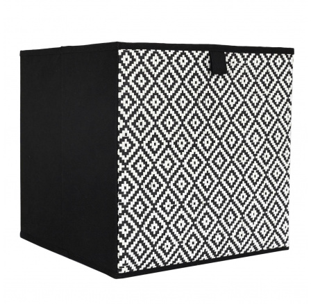 Krabice do regálu 30x30cm Braid černá