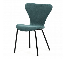 Jídelní židle, modrá, látka, CT-S8010 BLUE2