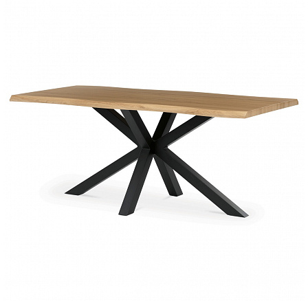 Jídelní stůl 180x90cm, mdf, divoký dub, HT-F4618 OAK