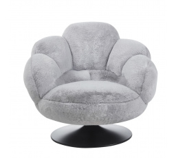 Otočná relaxační křeslo tk. futerkowa šedá FR8-FXJG