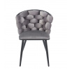 Židle velvet šedá K47-FXJG B