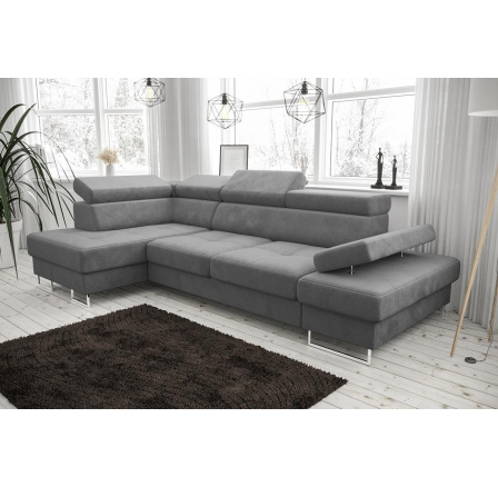 Rohová sedací souprava GALAXY MINI 170x280 - šedá , levá Rohová sedací souprava GALAXY MINI 170x280 - šedá , levá