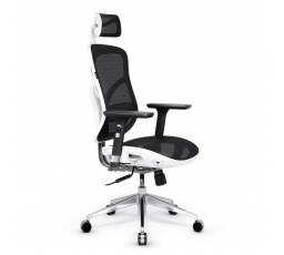 Ergonomické kancelářské herní křeslo Basic, bílo-černé