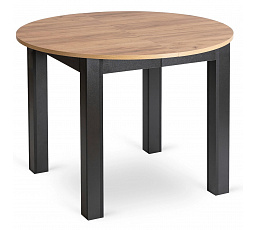 Stůl HARRY Rozkládací 102-142 cm Dub Craft/Černý