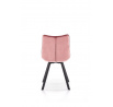 Jídelní židle K332 VELVET, Růžový Bluvel 52/Černá