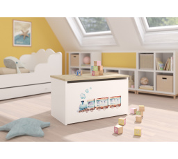 Truhla na hračky DARIA White+Sonoma