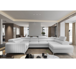 Rohová sedací souprava ve tvaru U LOUIS, Softis 17 Pravá