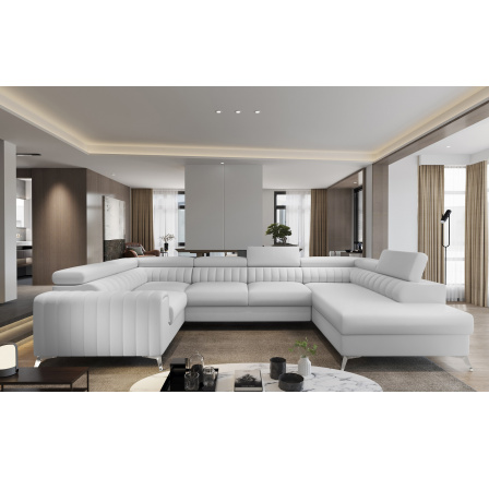 Rohová sedací souprava ve tvaru U LOUIS, Softis 17 Pravá