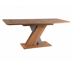 Jídelní stůl EXEL, Dub Wotan/Stříbrná