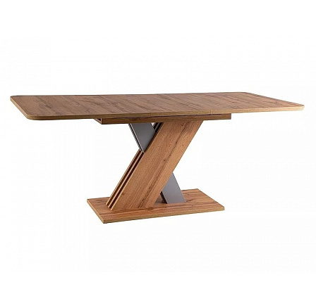 Jídelní stůl EXEL, Dub Wotan/Stříbrná