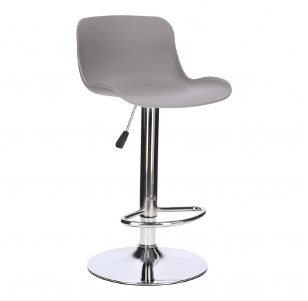 Barová stolička Inge šedá/ chromová