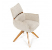 Jídelní židle, béžová, látka, DCH-D1348 CRM2