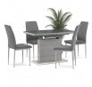 Jídelní židle, šedá, látka, DCL-379 GREY2