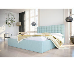 Postel LOFT - 140x200, Kovová na plynových zvedácích, volitelný odstín