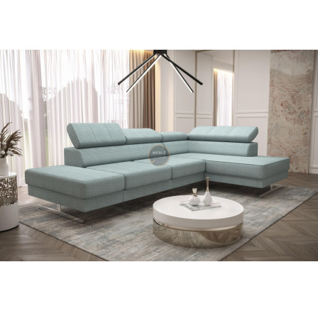 Rohová sedací souprava EMPORIO MINI 300x180 - mátová , pravá